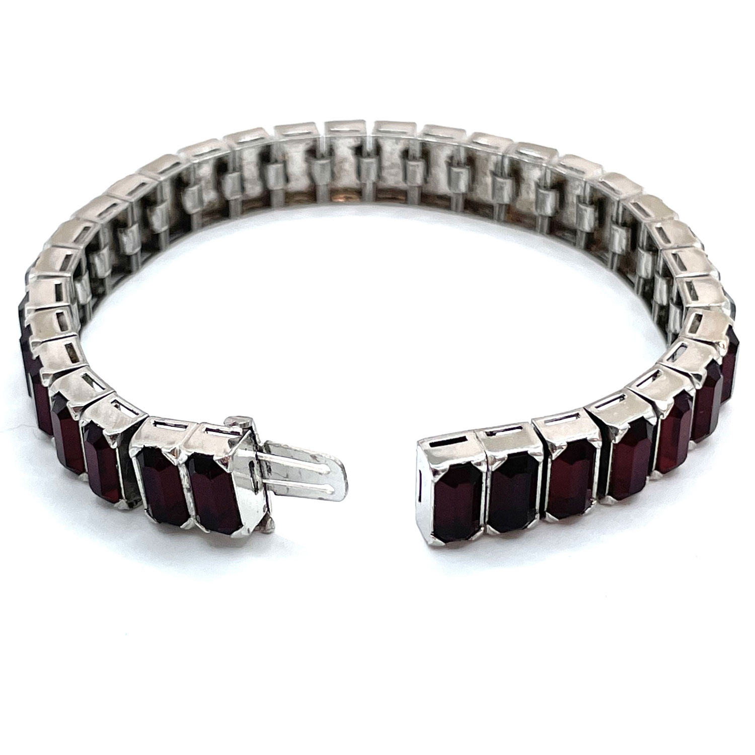 Sterling silver rhinestone bracelet