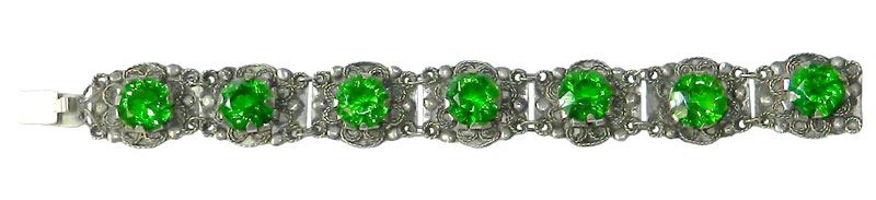 Sterling silver rhinestone bracelet