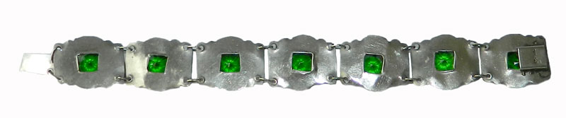 Sterling silver rhinestone bracelet