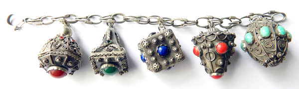 Italian silver charm bracelet