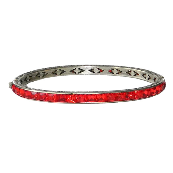 Sterling silver rhinestone bracelet