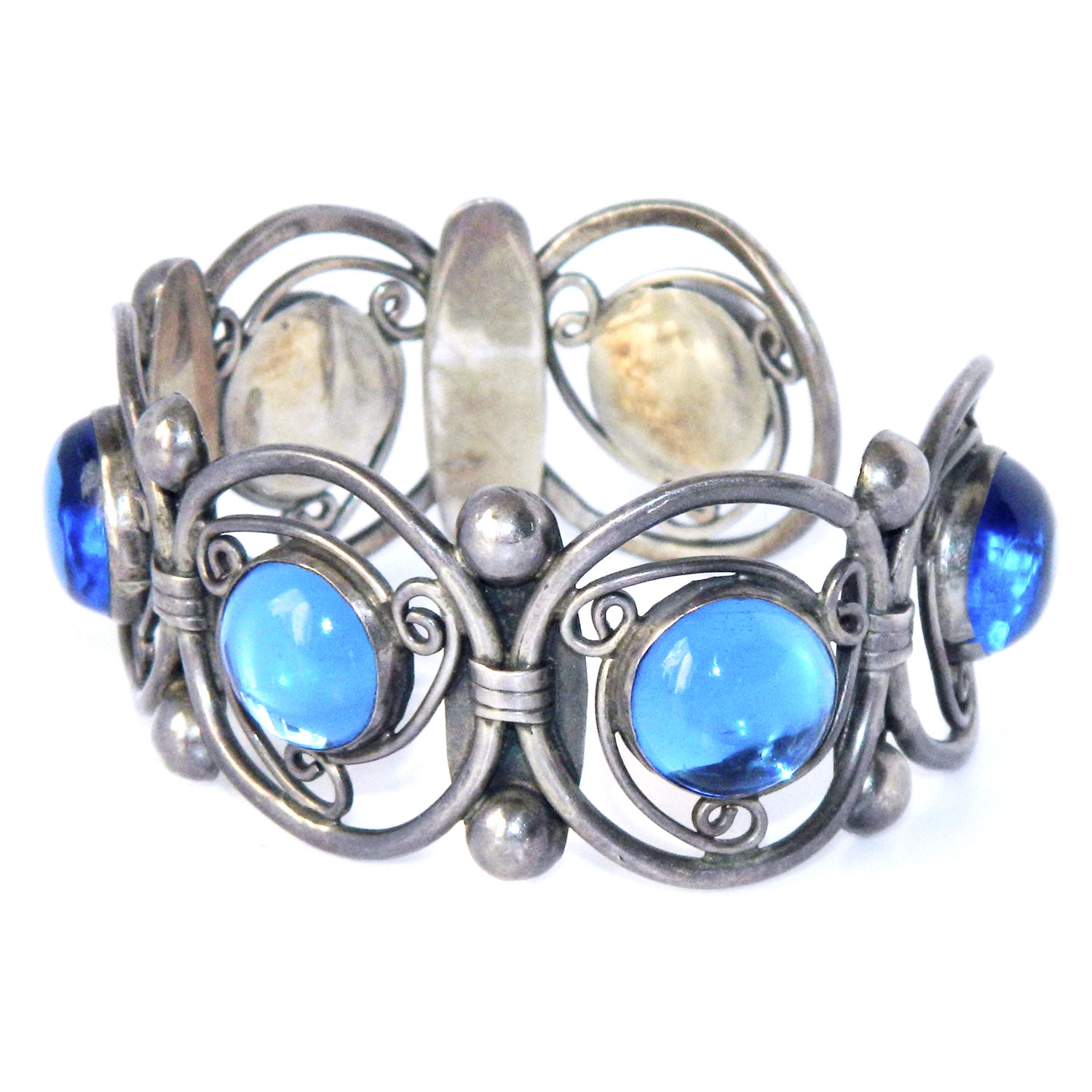 Vintage Mexican silver bracelet