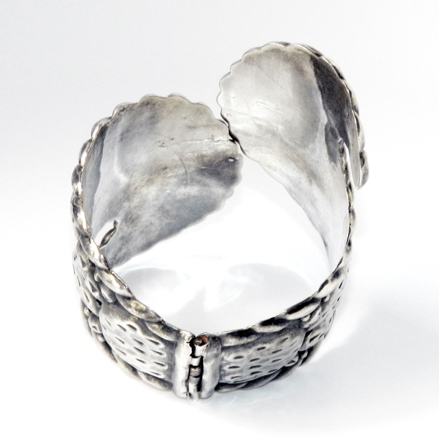 Mexican silver clamper bracelet