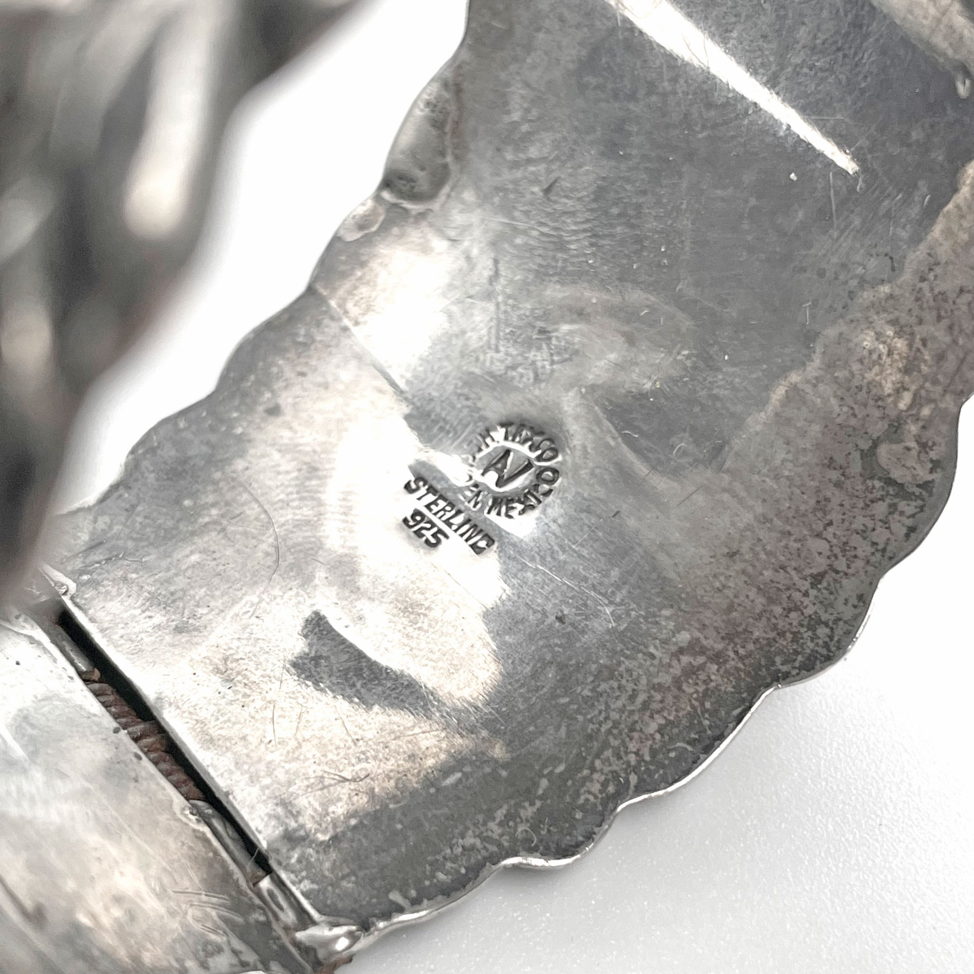 Mexican silver cuff bracelet