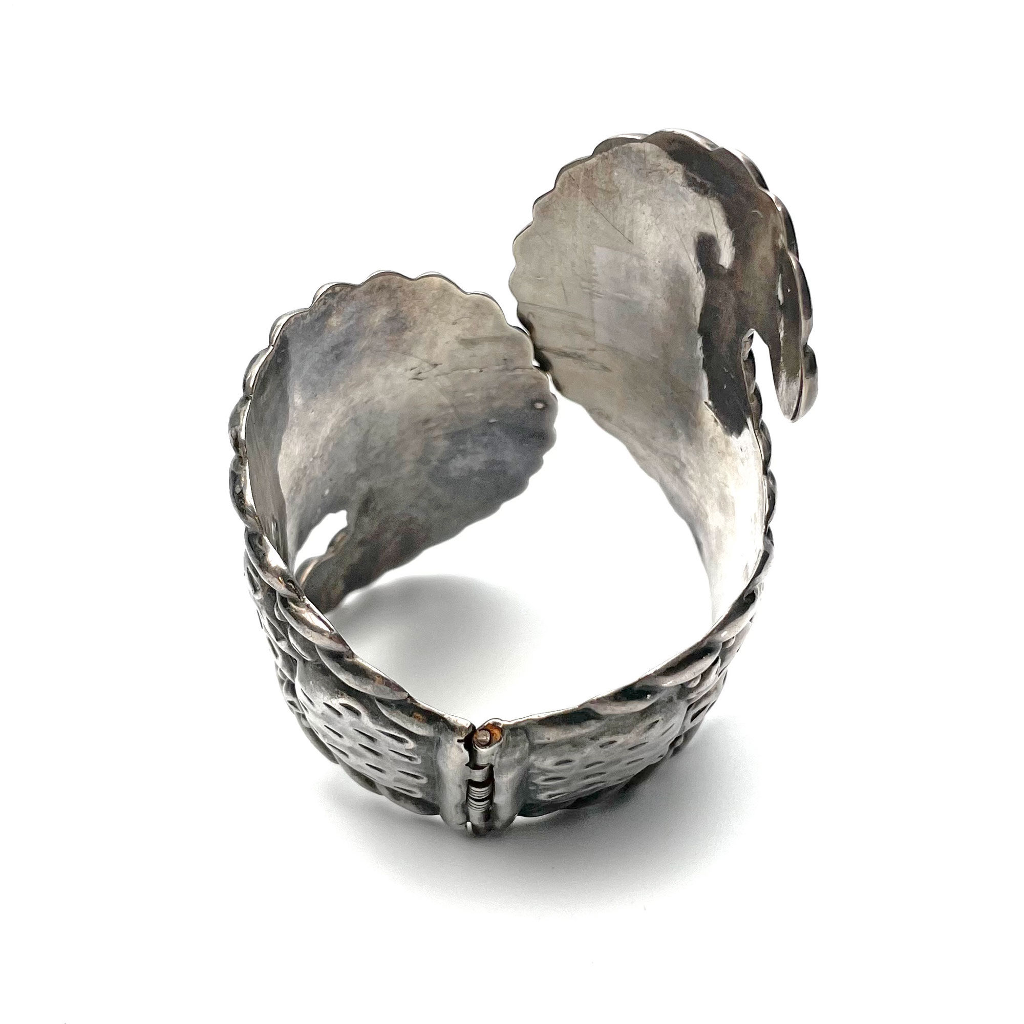 Mexican silver clamper bracelet