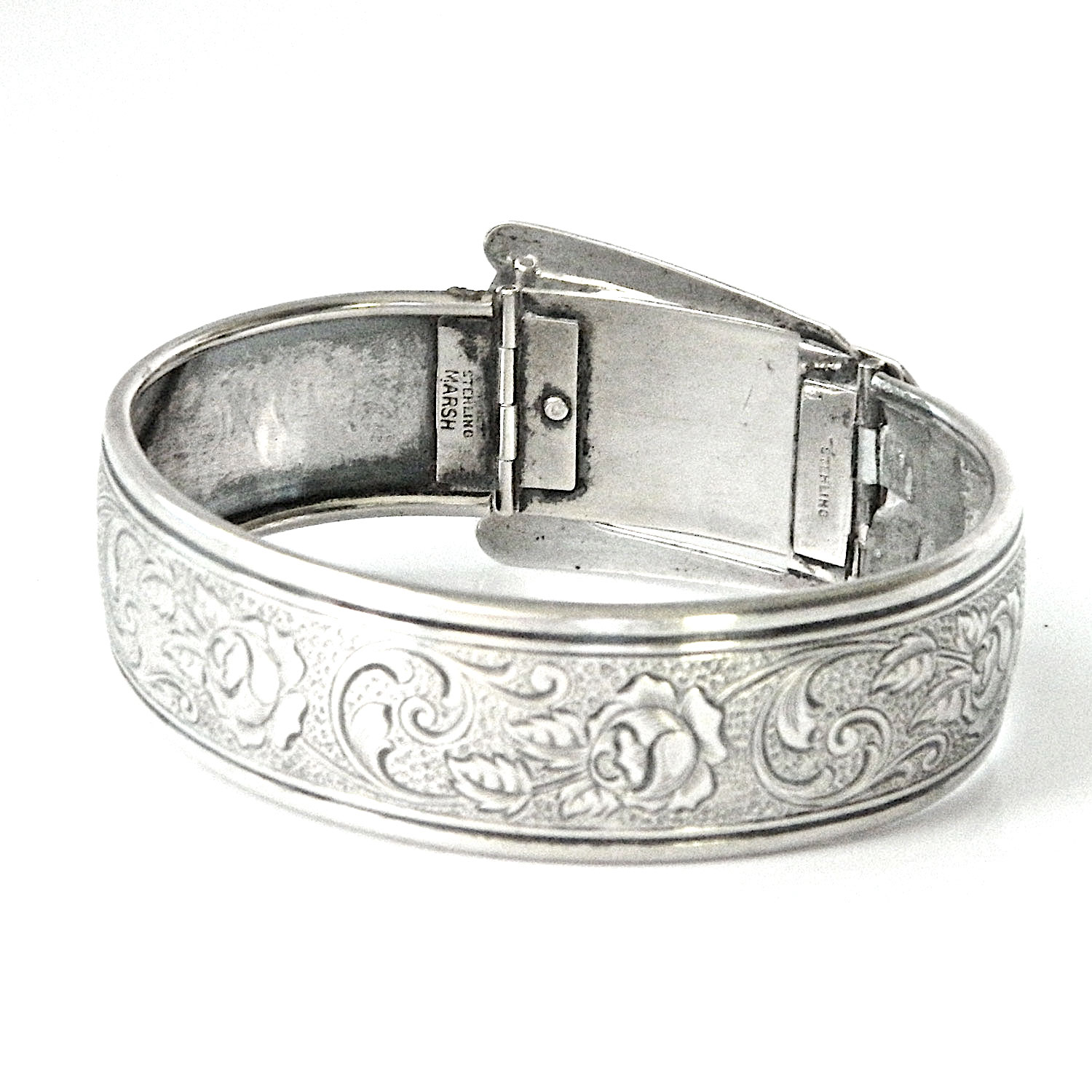 Antique sterling belt bracelet