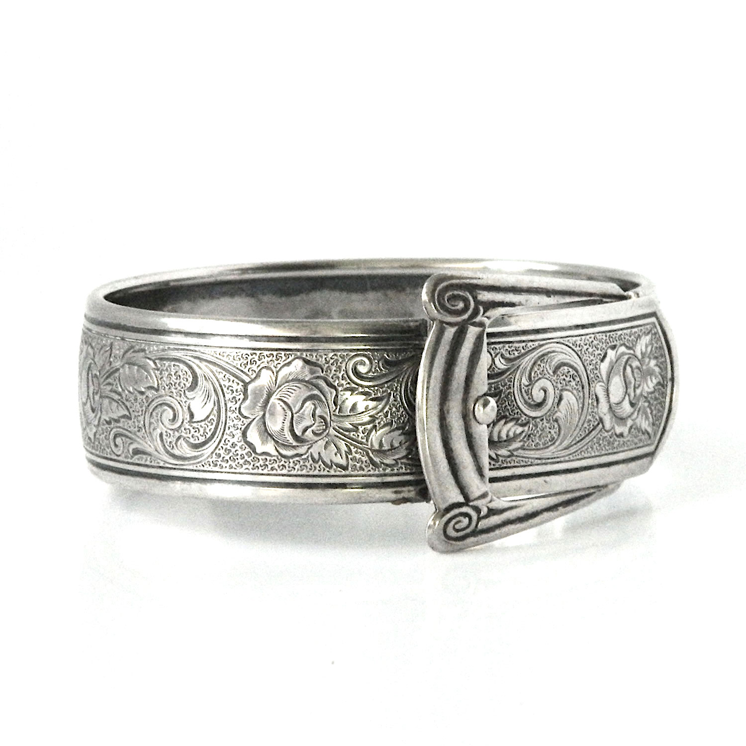 Antique sterling belt bracelet