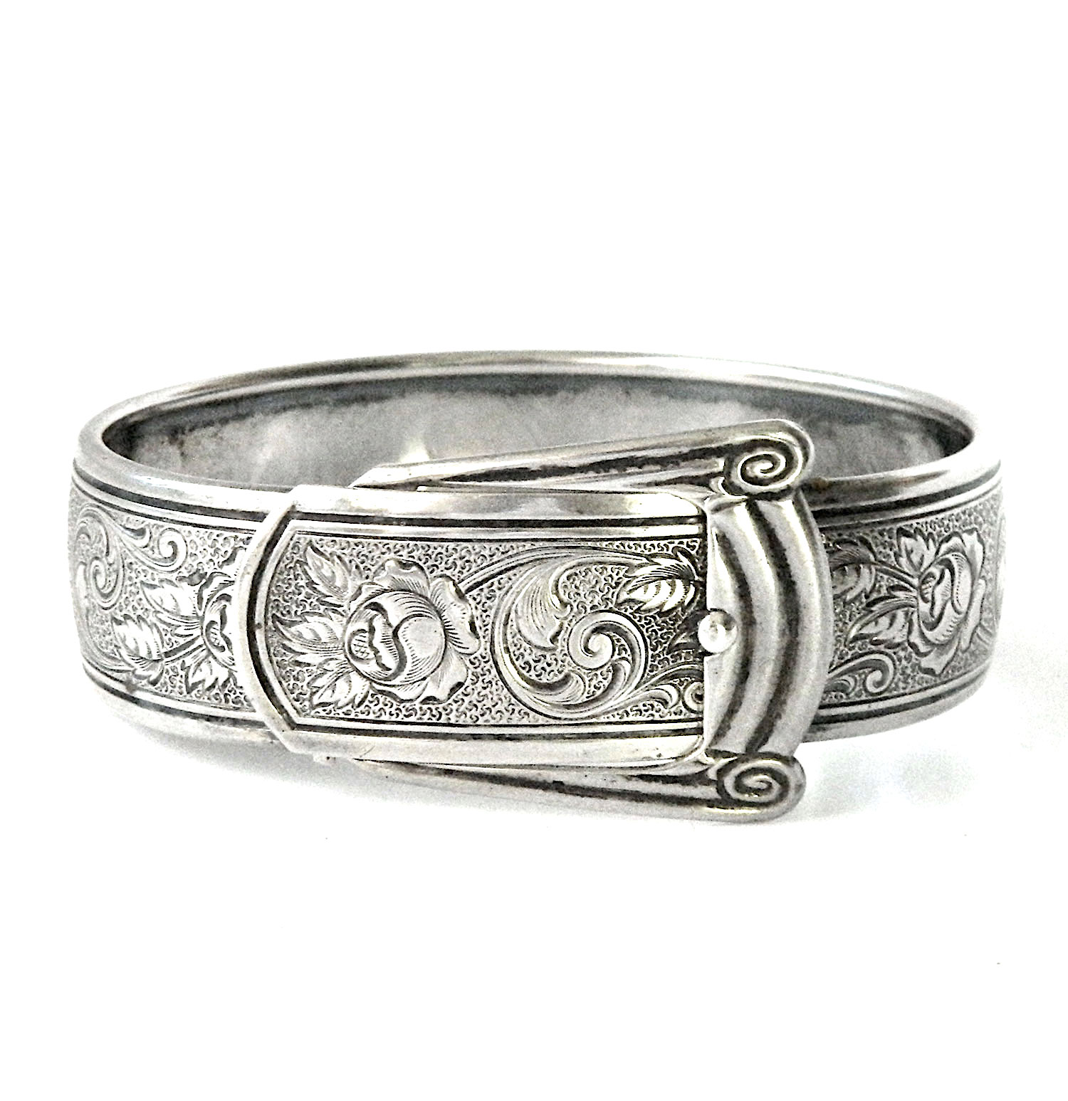 Antique sterling belt bracelet