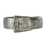 Antique belt buckle bangle bracelet