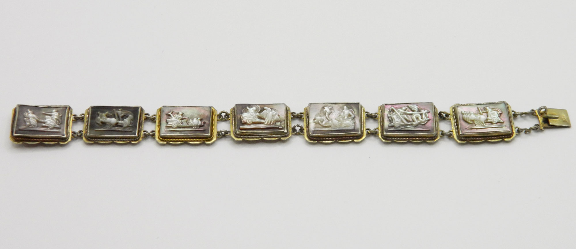 Seven days a week cameo bracelet