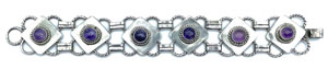 amethyst sterling bracelet