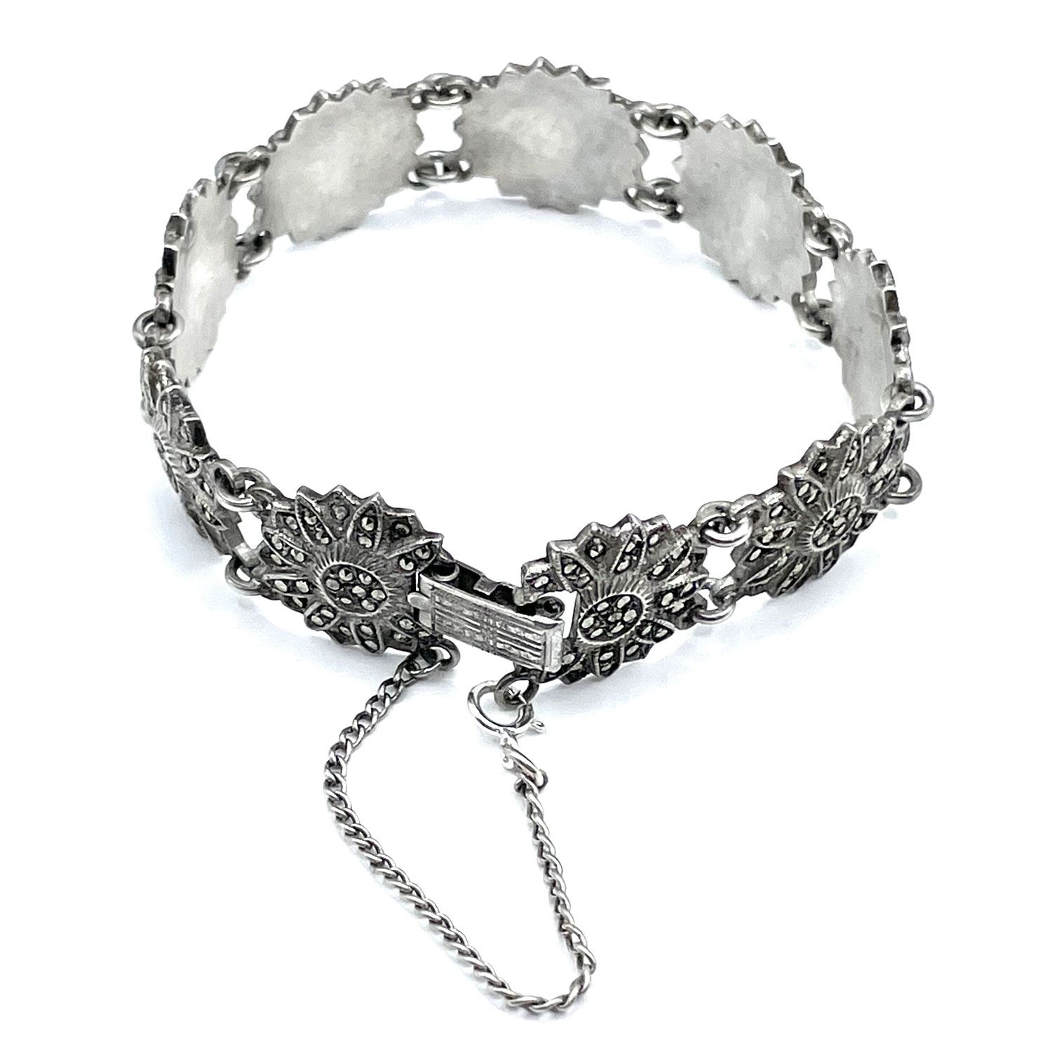 1930s sterling and marcasite bracelet