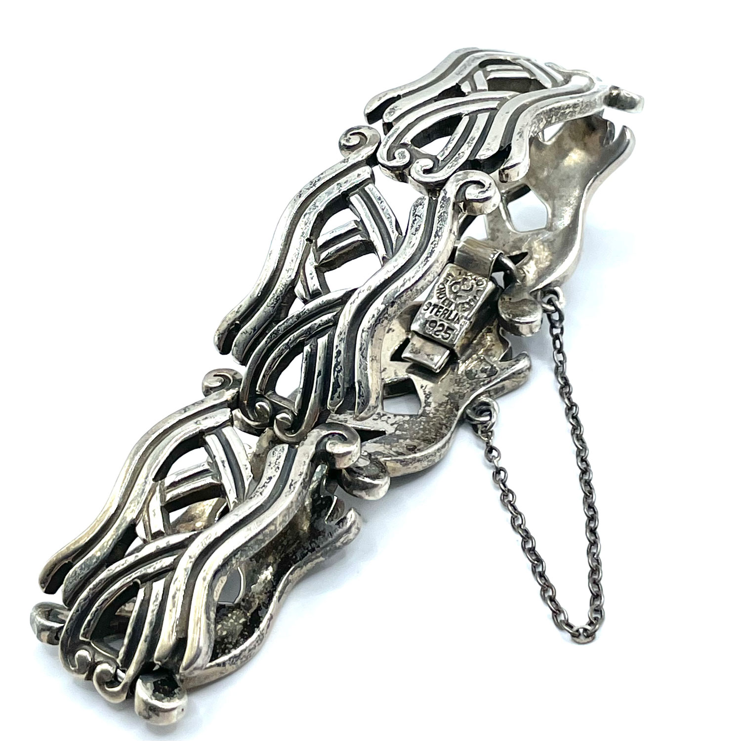 Vintage Taxco Mexican silver bracelet