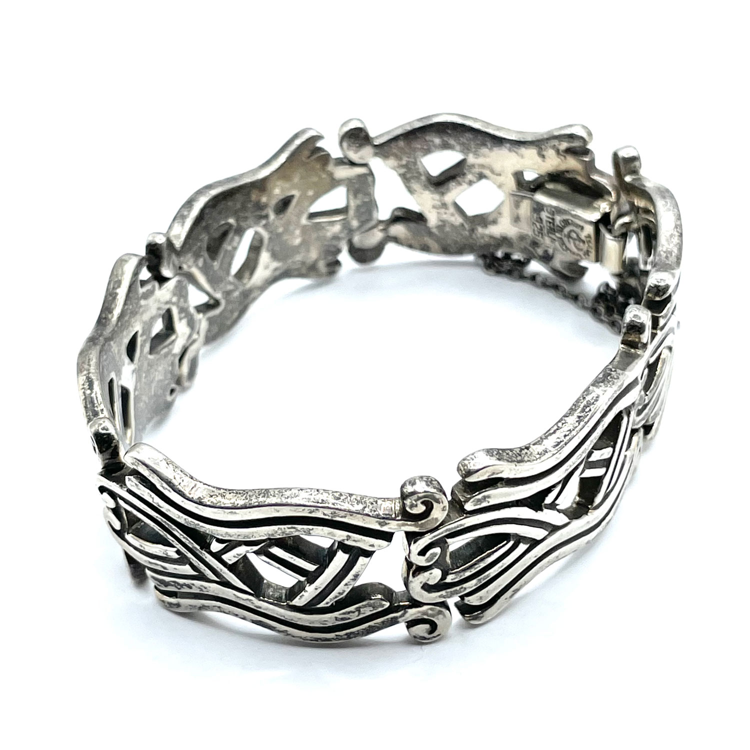 Vintage Taxco Mexican silver bracelet