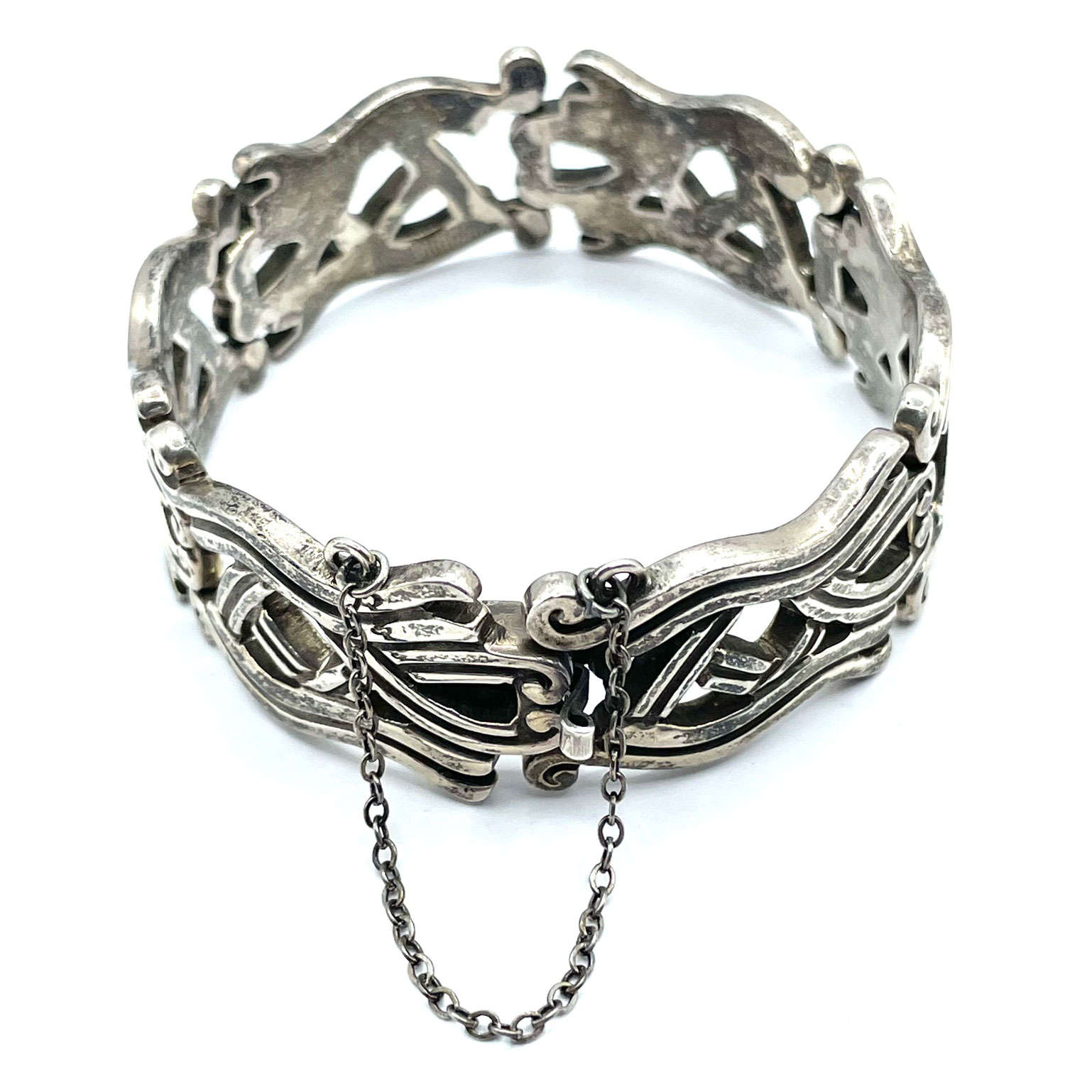Vintage Taxco Mexican silver bracelet