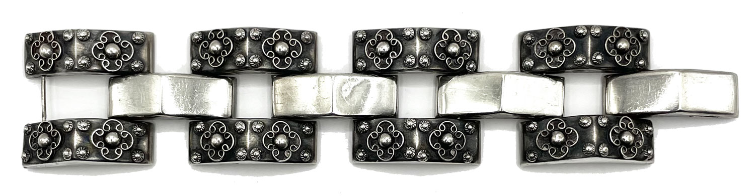 Vintage Mexican silver bracelet