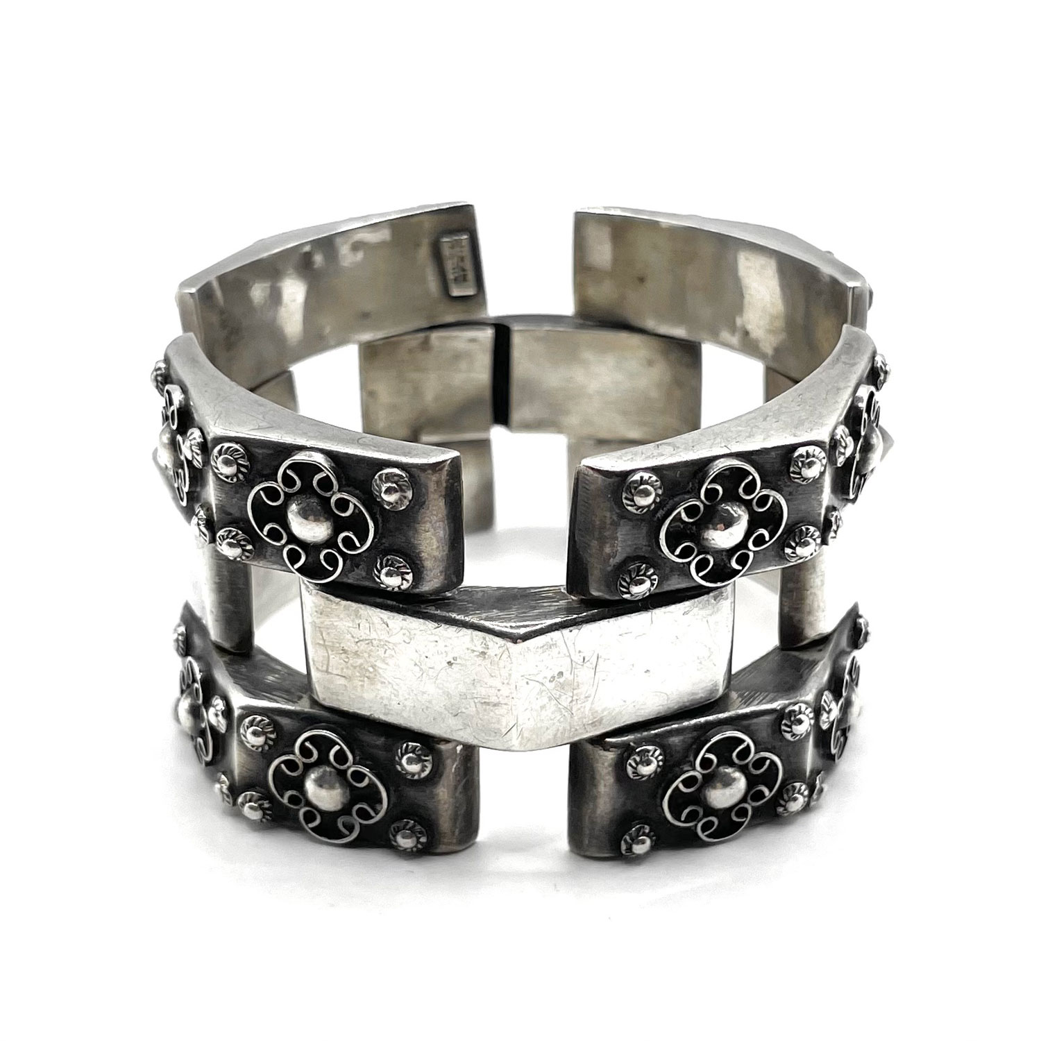 Vintage Mexican silver bracelet