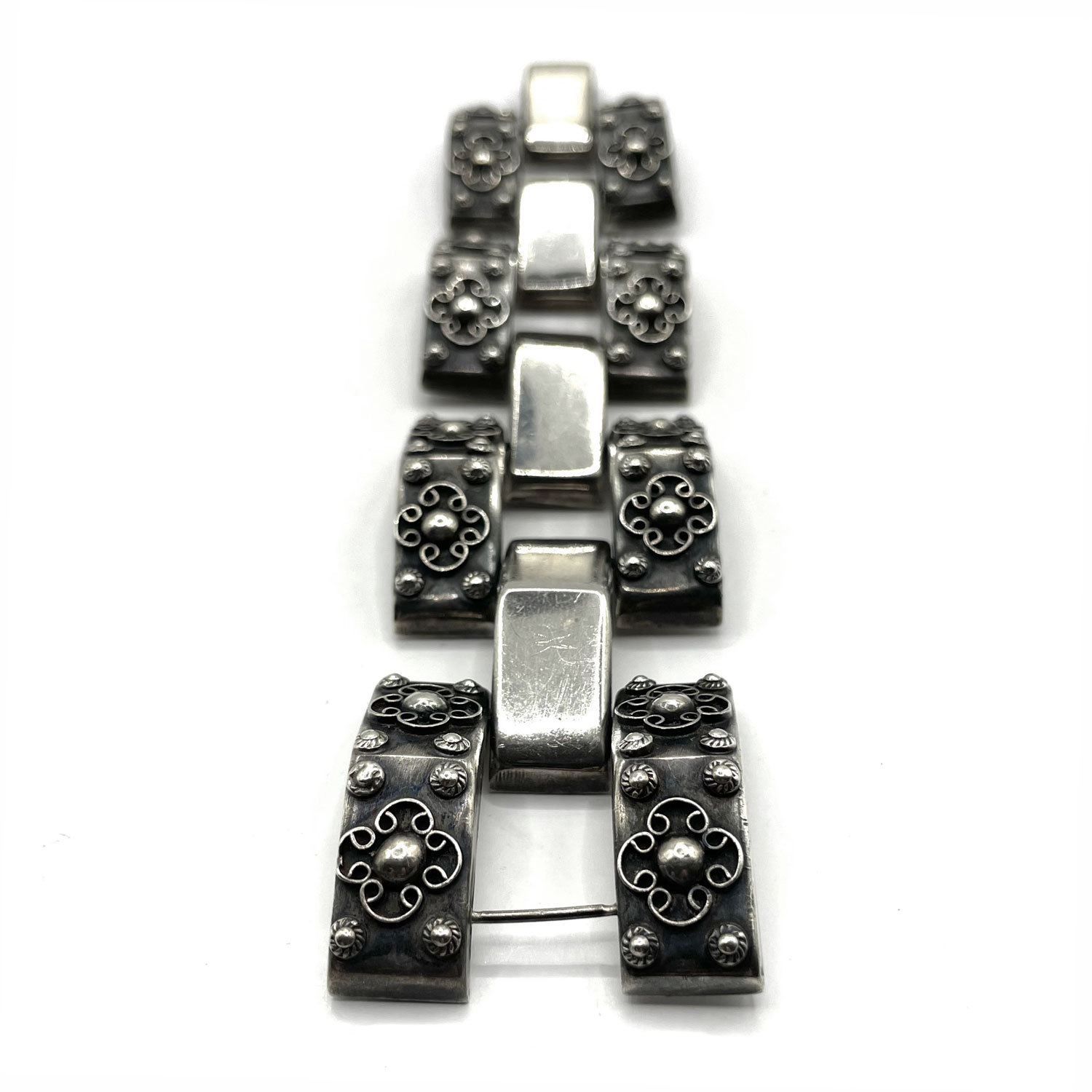 Vintage Mexican silver bracelet