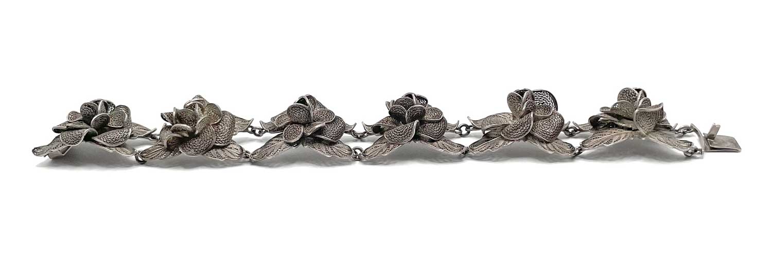 Italian wirework silver bracelet