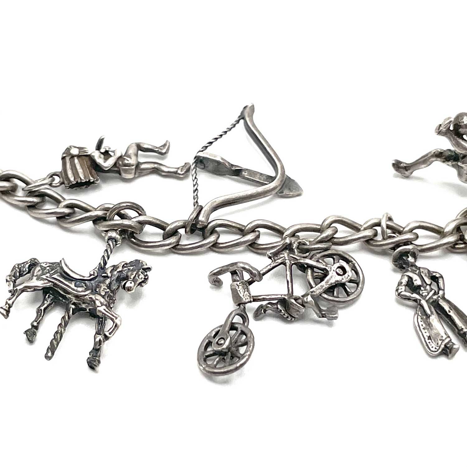 sterling silver charm bracelet