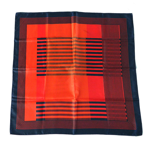 1970's blue and orange scarf
