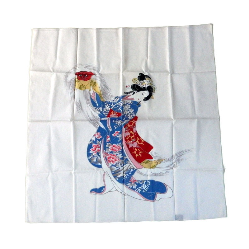 Geisha print scarf