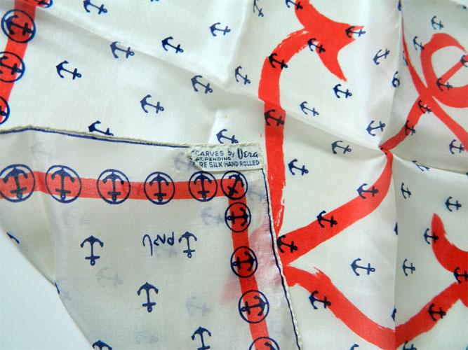 Vintage Vera silk scarf