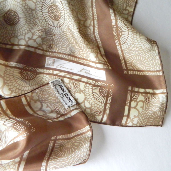 1980's Anne Klein designer scarf