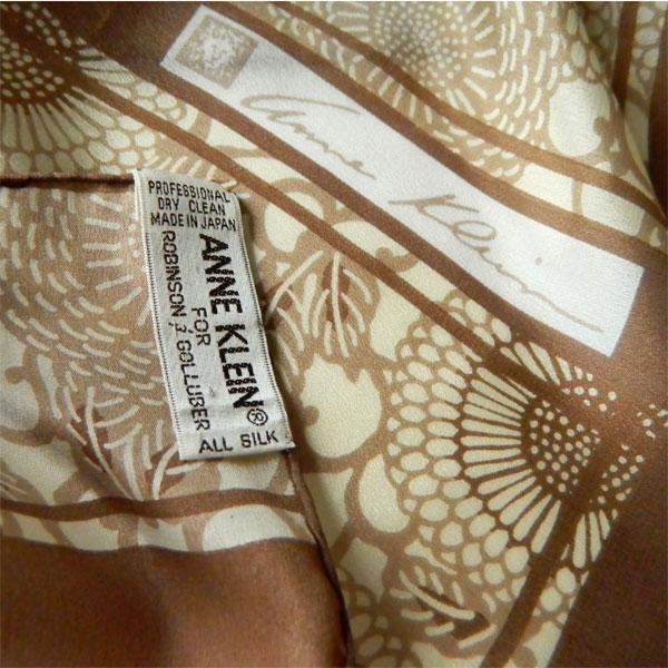 1980's Anne Klein designer scarf
