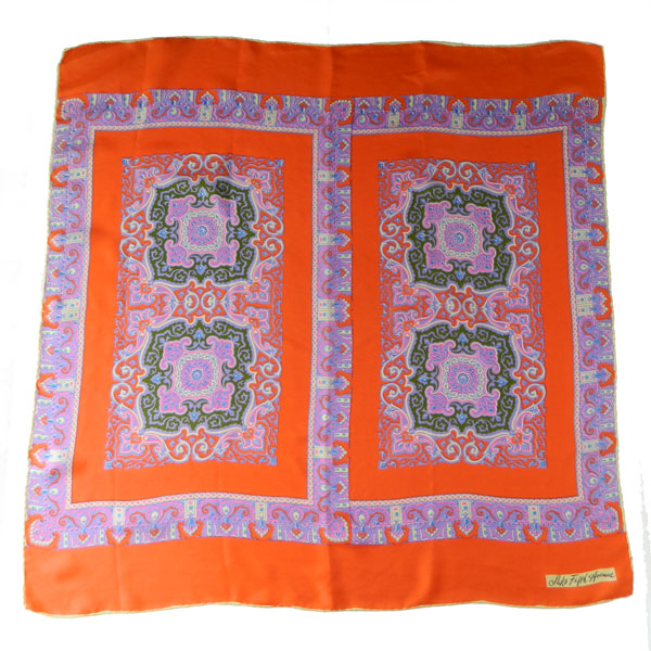 1960's Saks Fifth Avenue silk scarf