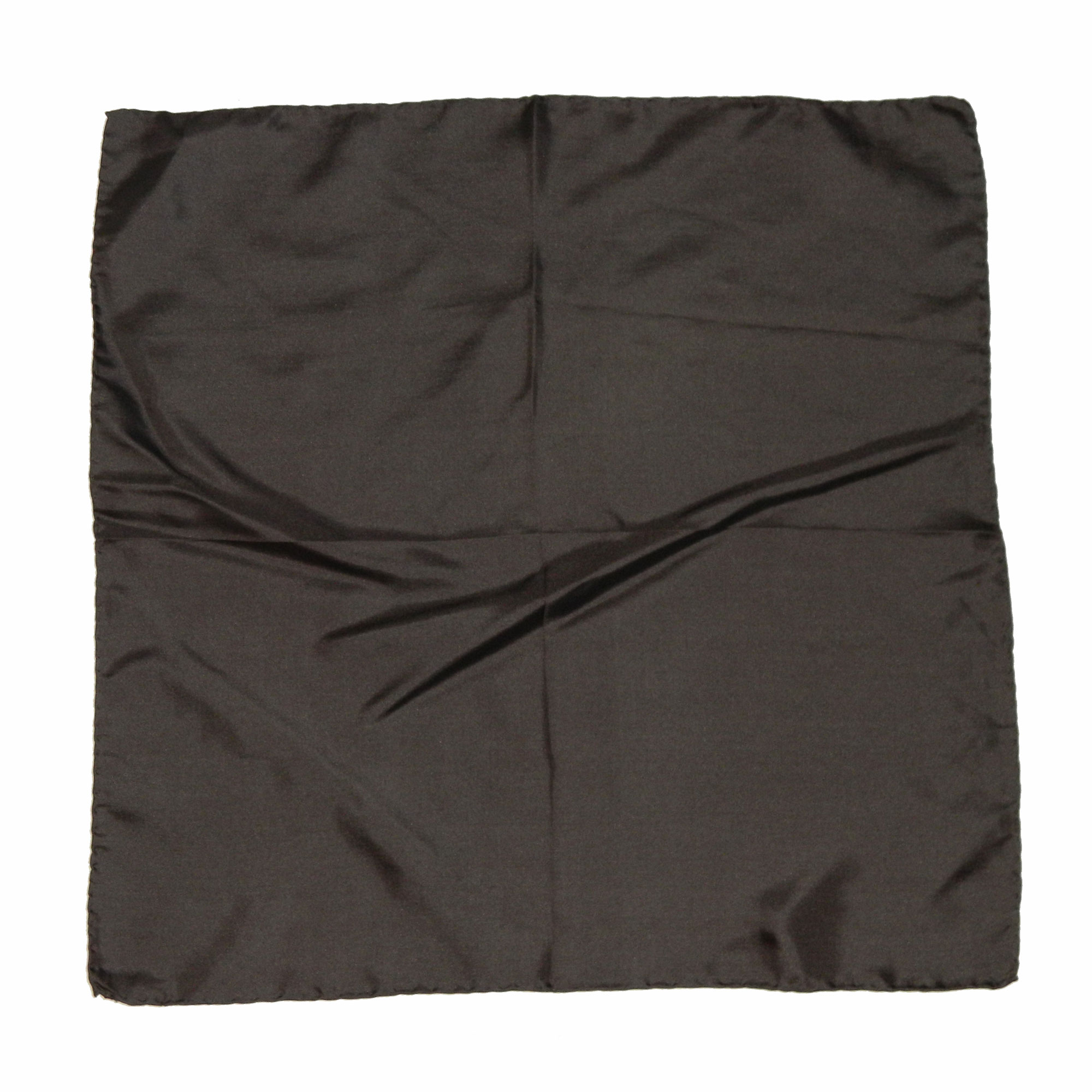 Espresso brown silk scarf