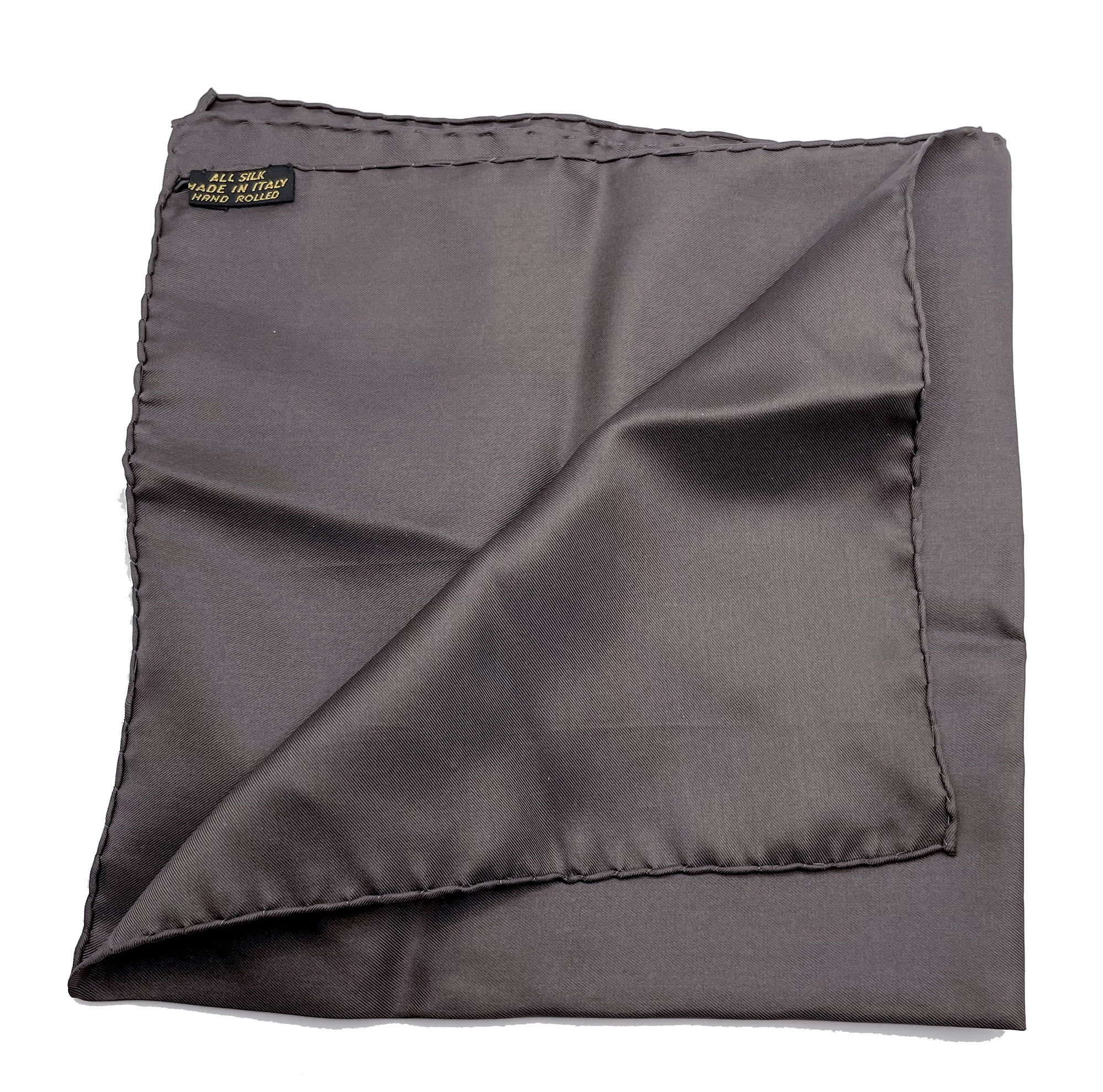 brown silk pocket square scarf