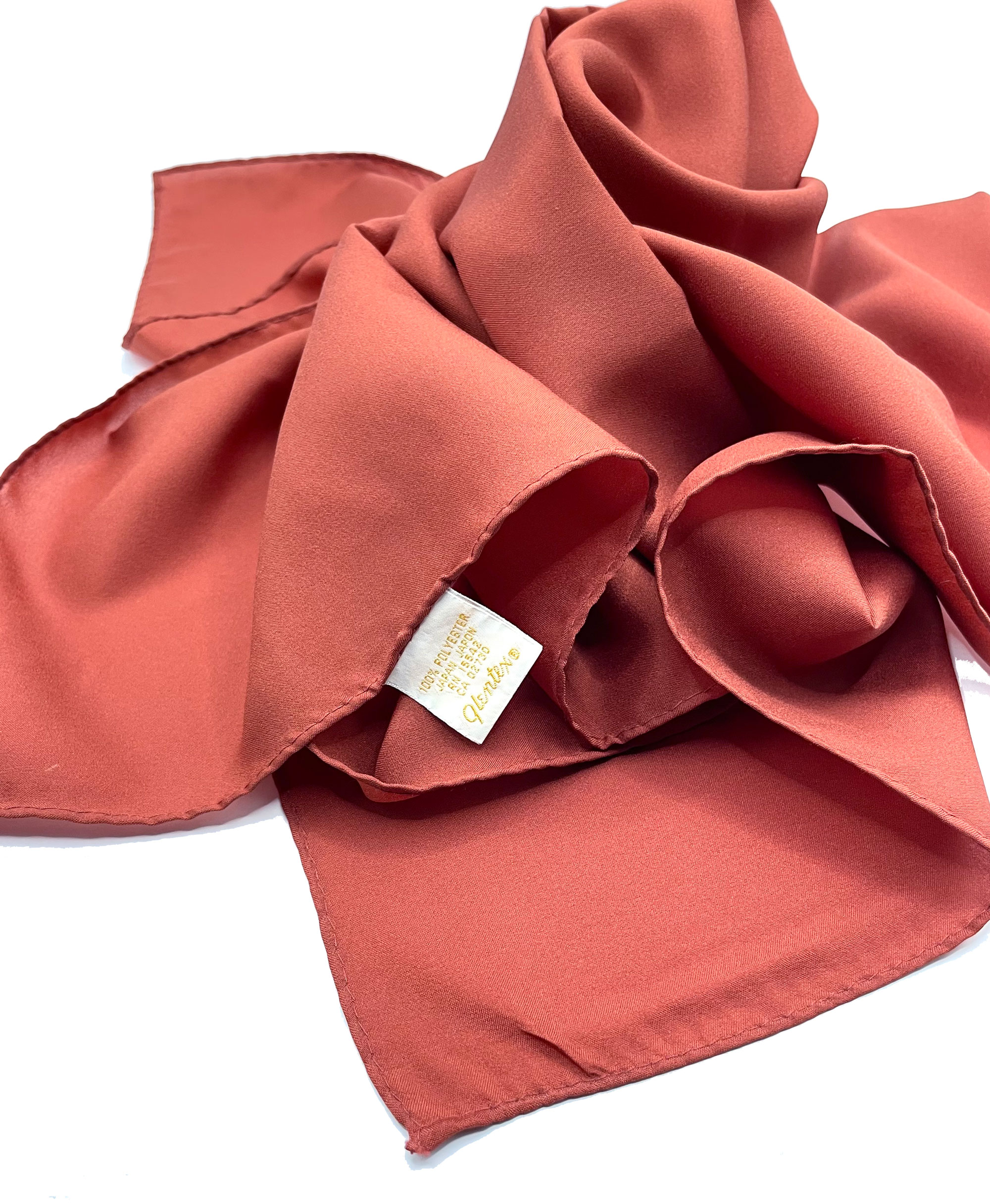vintage Glentex rust orange scarf
