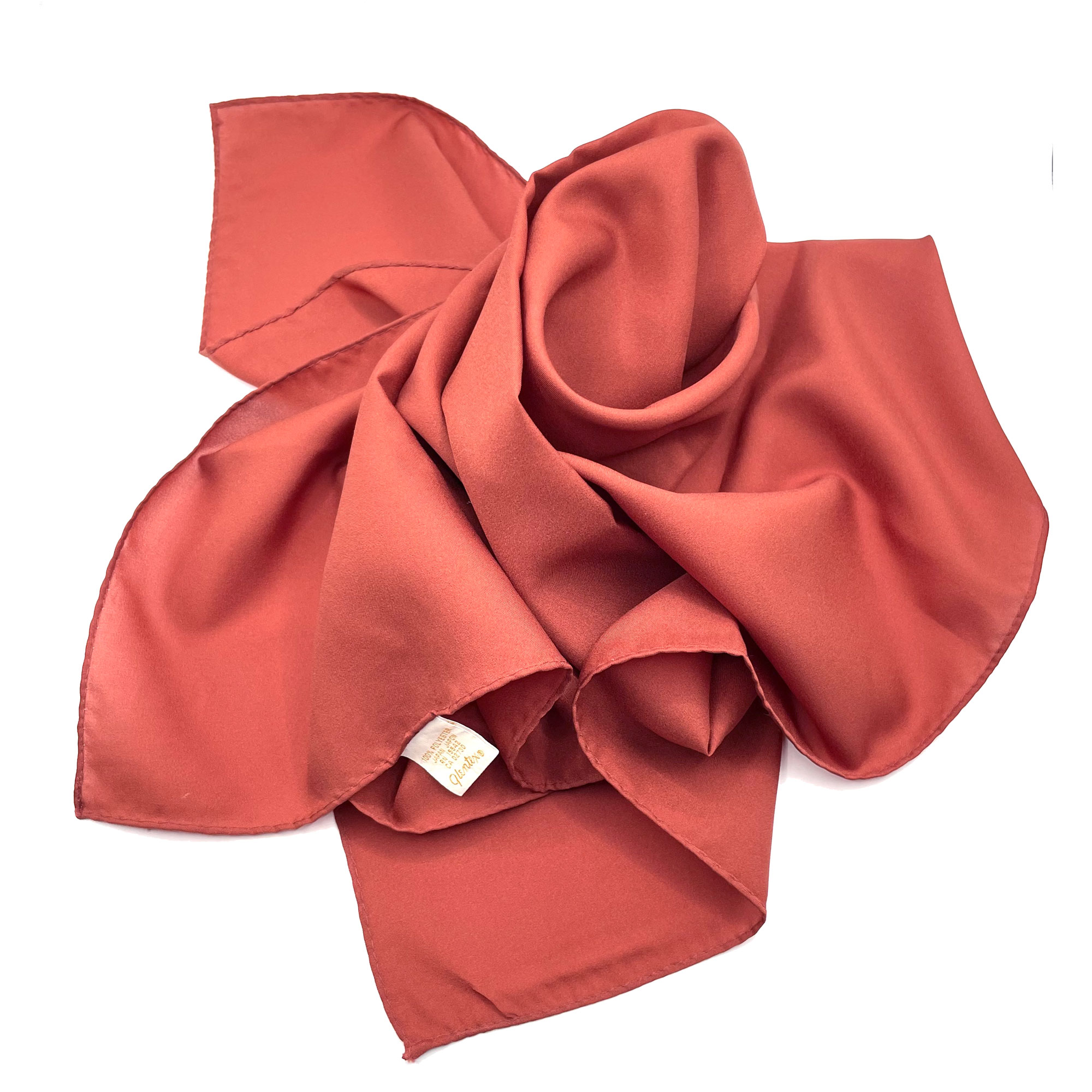 vintage Glentex rust orange scarf