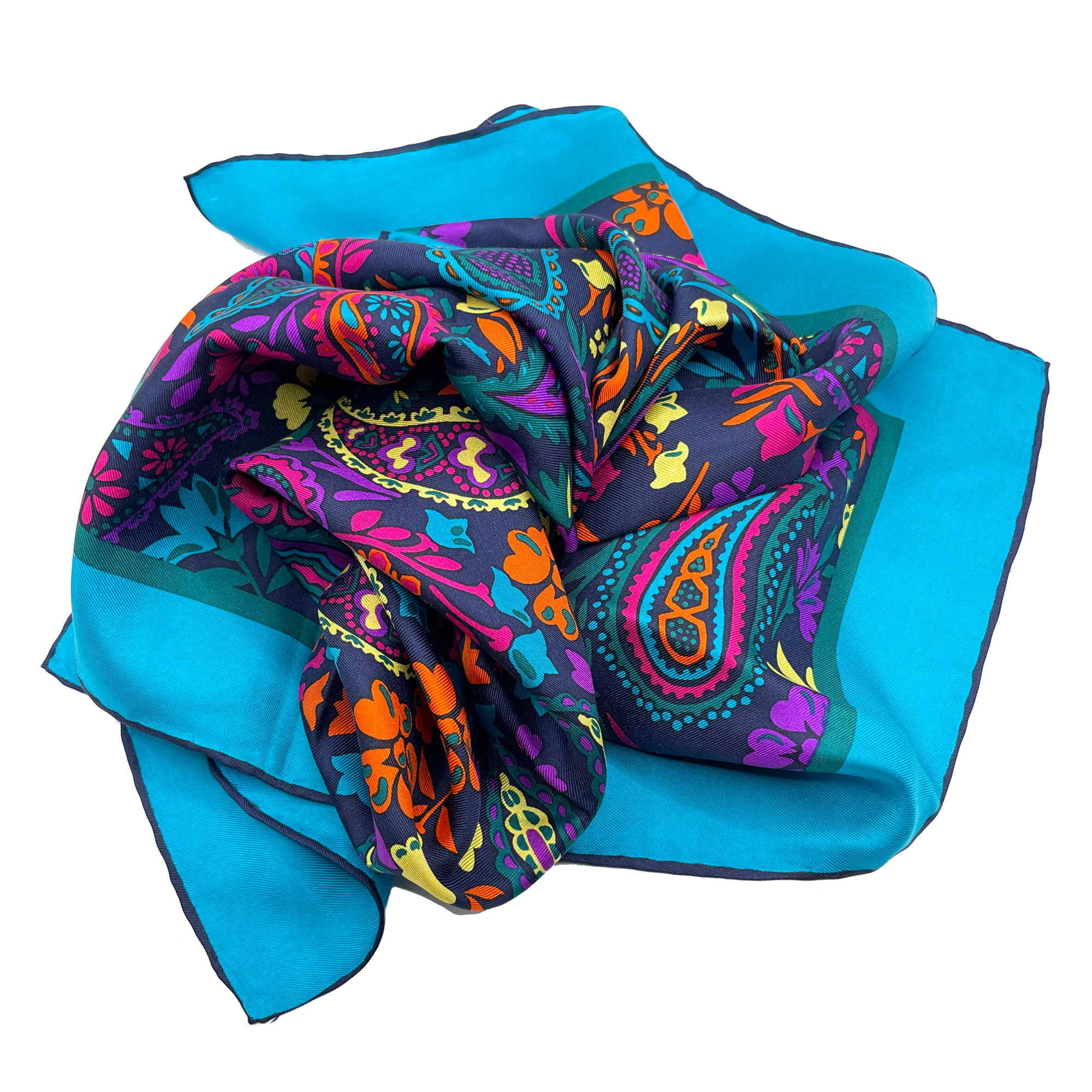 1980s Bill Blass silk scarf