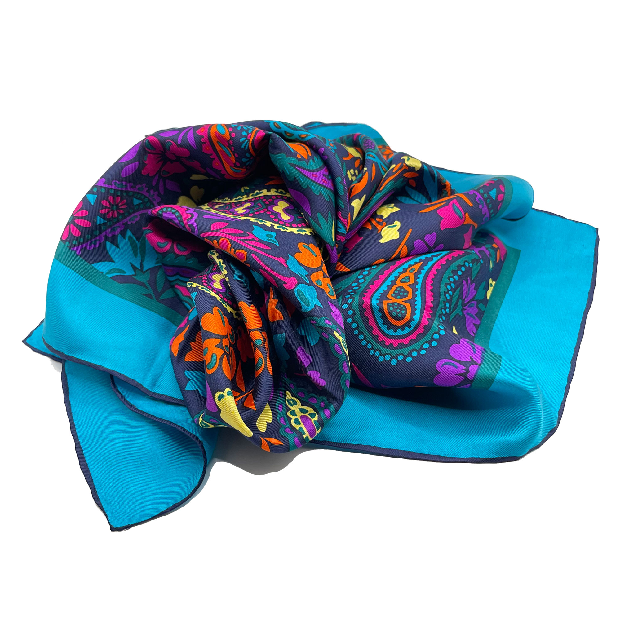 1980s Bill Blass silk scarf