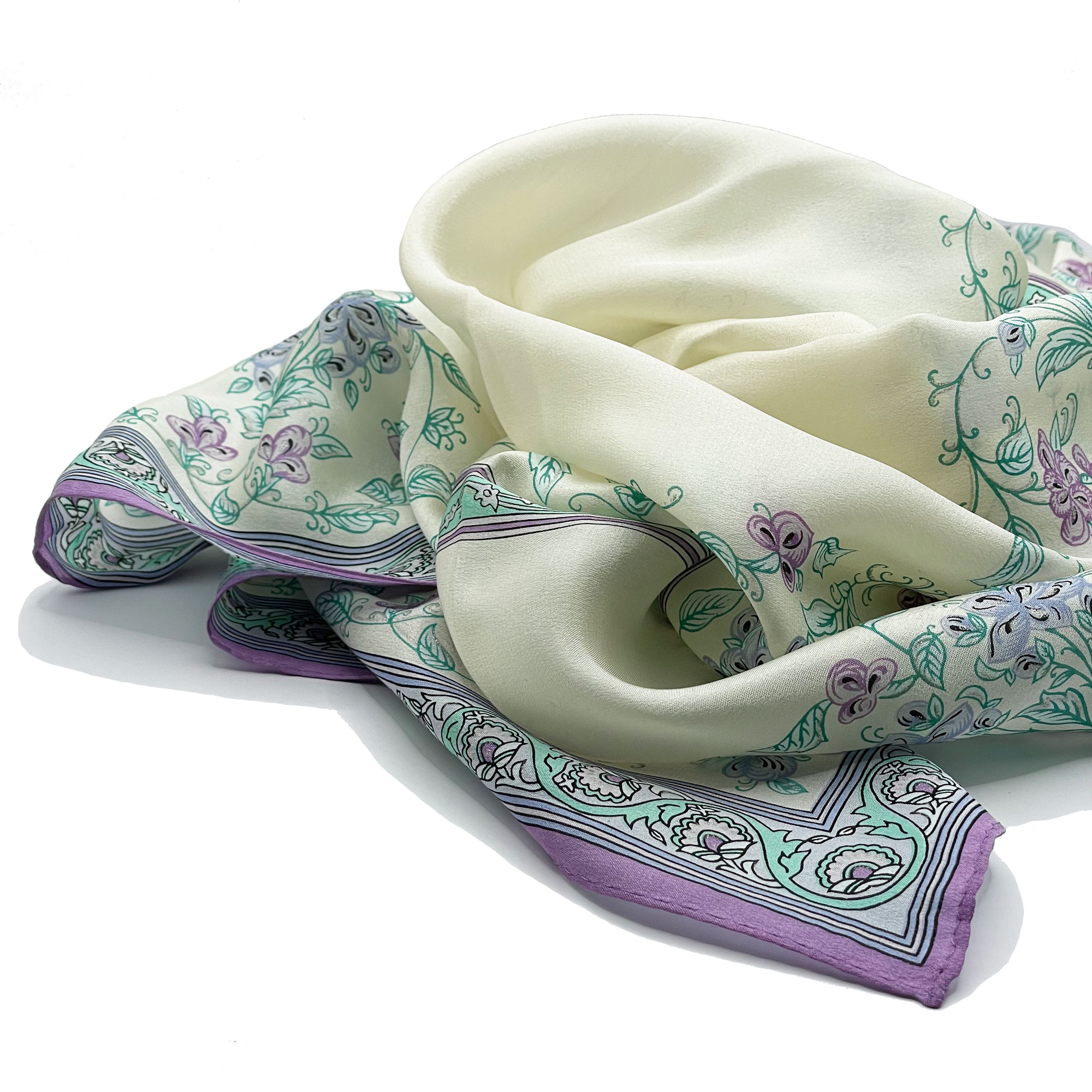 1980s Oscar de la Renta silk scarf