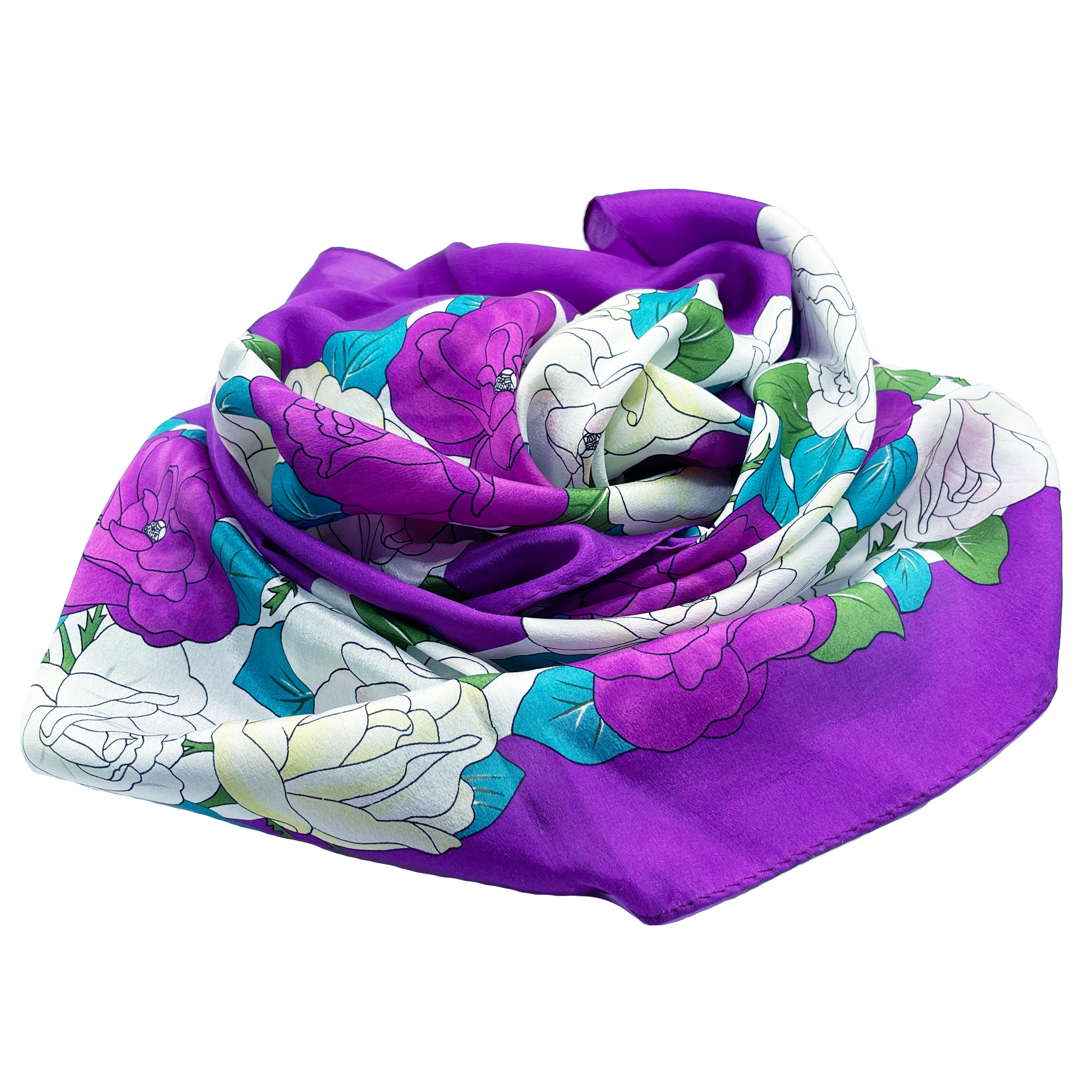1980s Oscar de la Renta silk scarf
