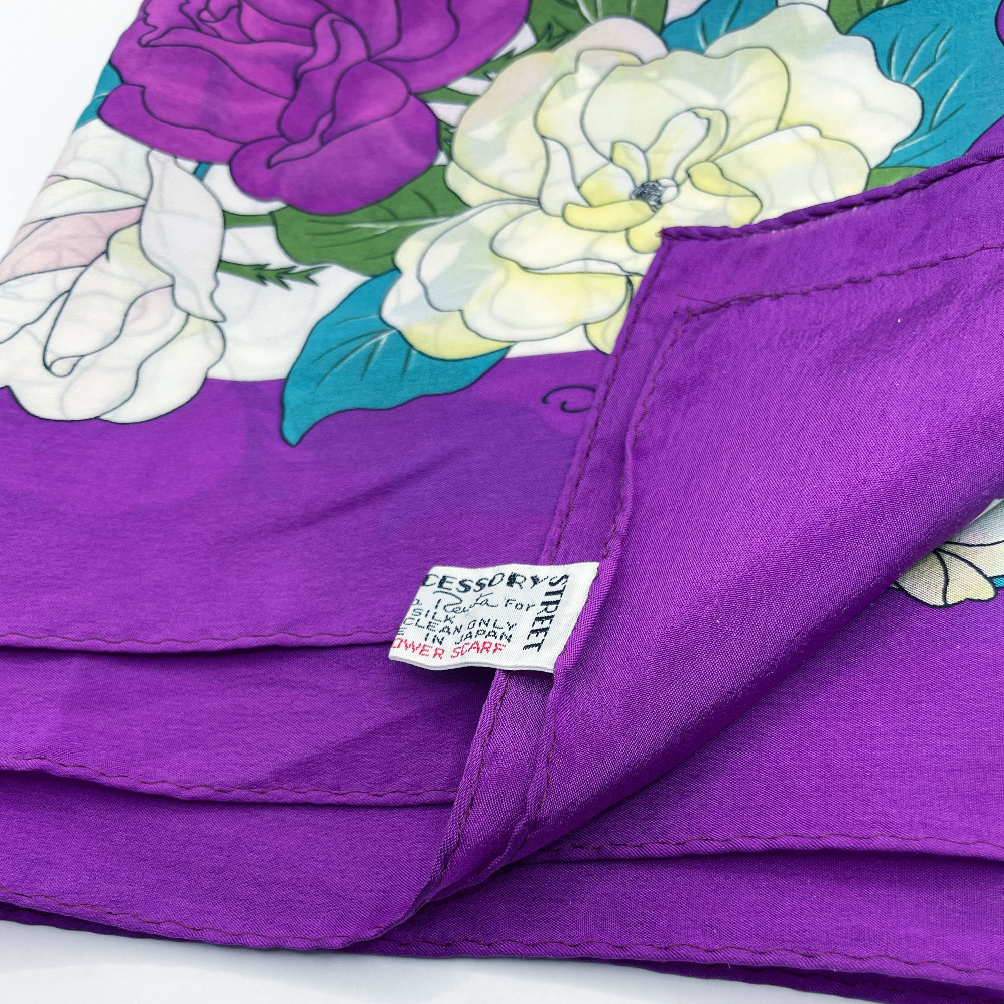1980s Oscar de la Renta silk scarf