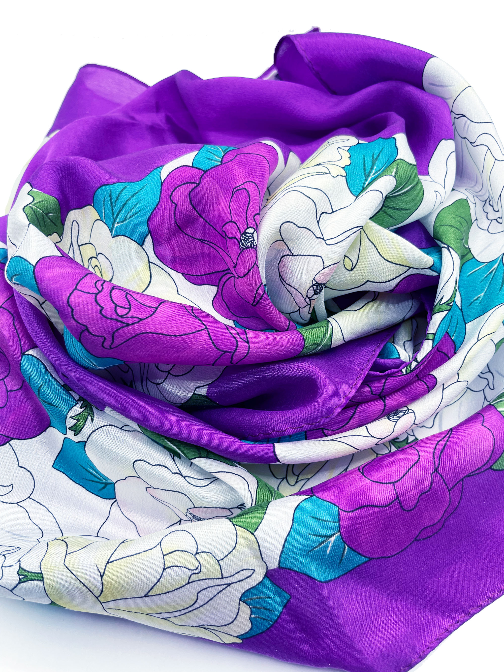 1980s Oscar de la Renta silk scarf