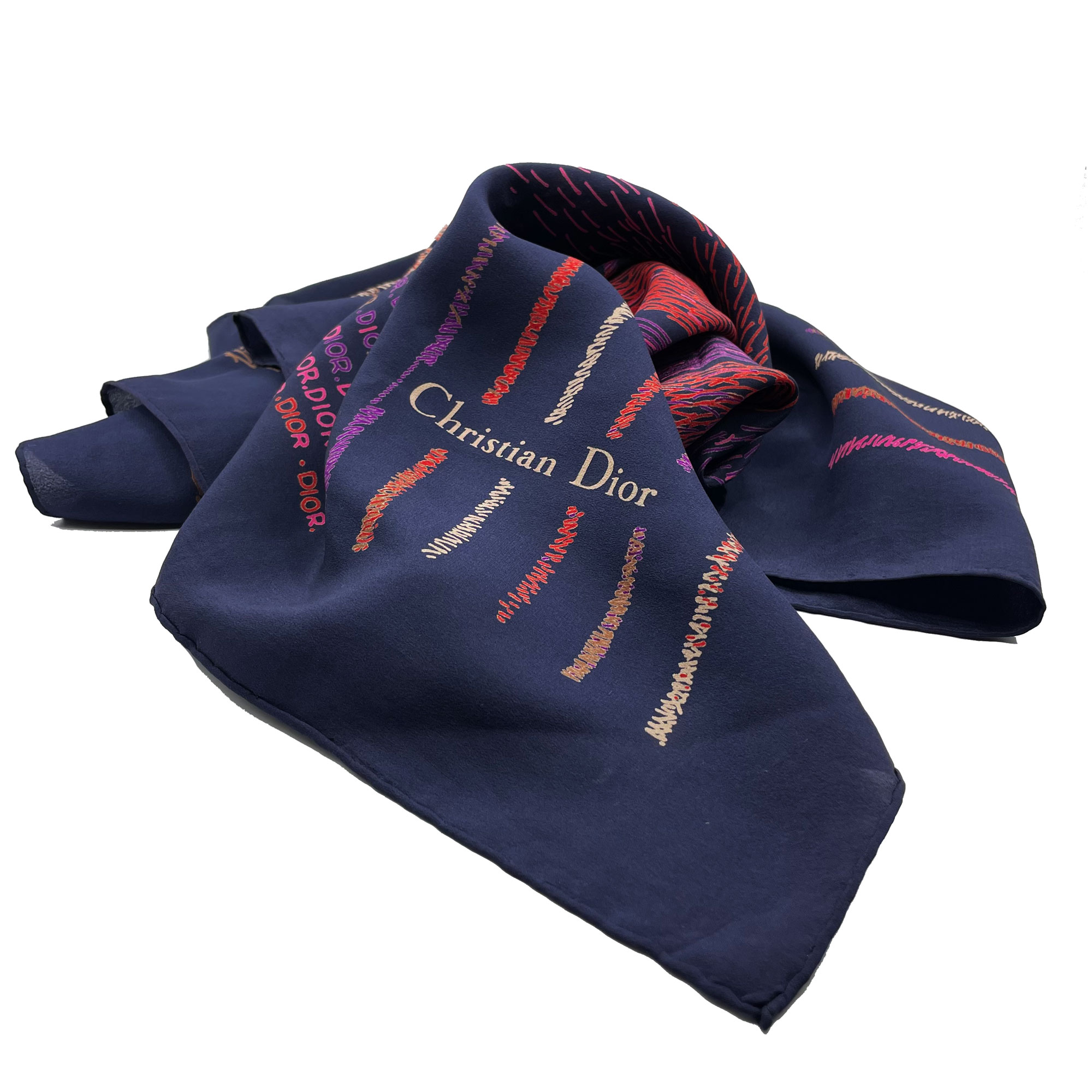 vintage Christian Dior silk scarf
