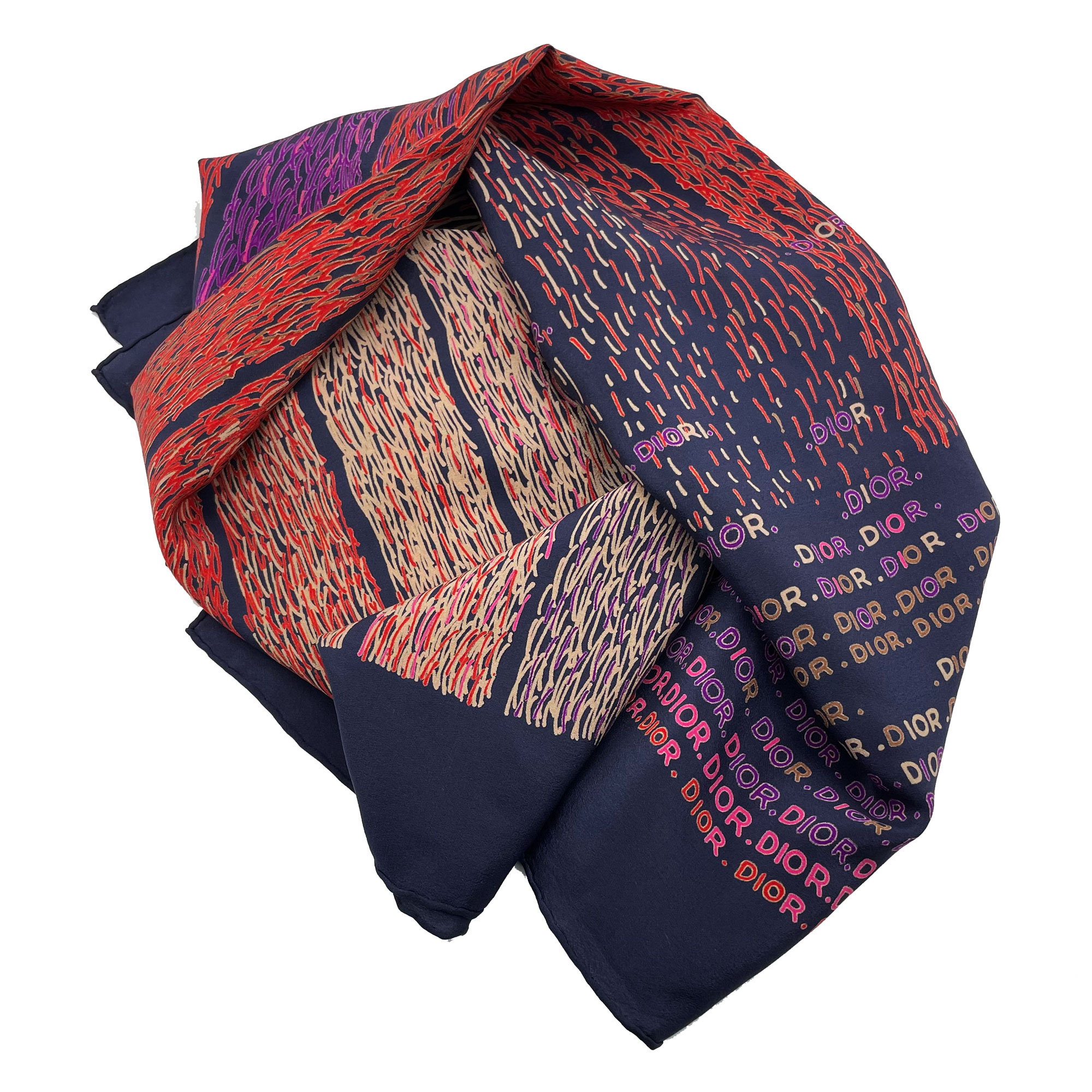 vintage Christian Dior silk scarf