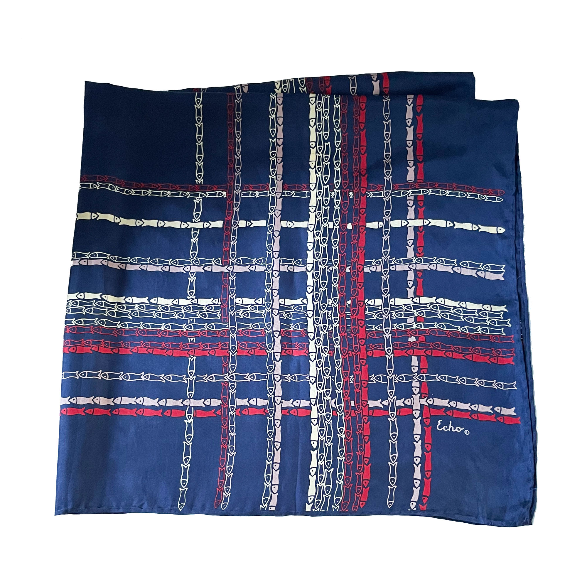 Vintage Echo silk scarf