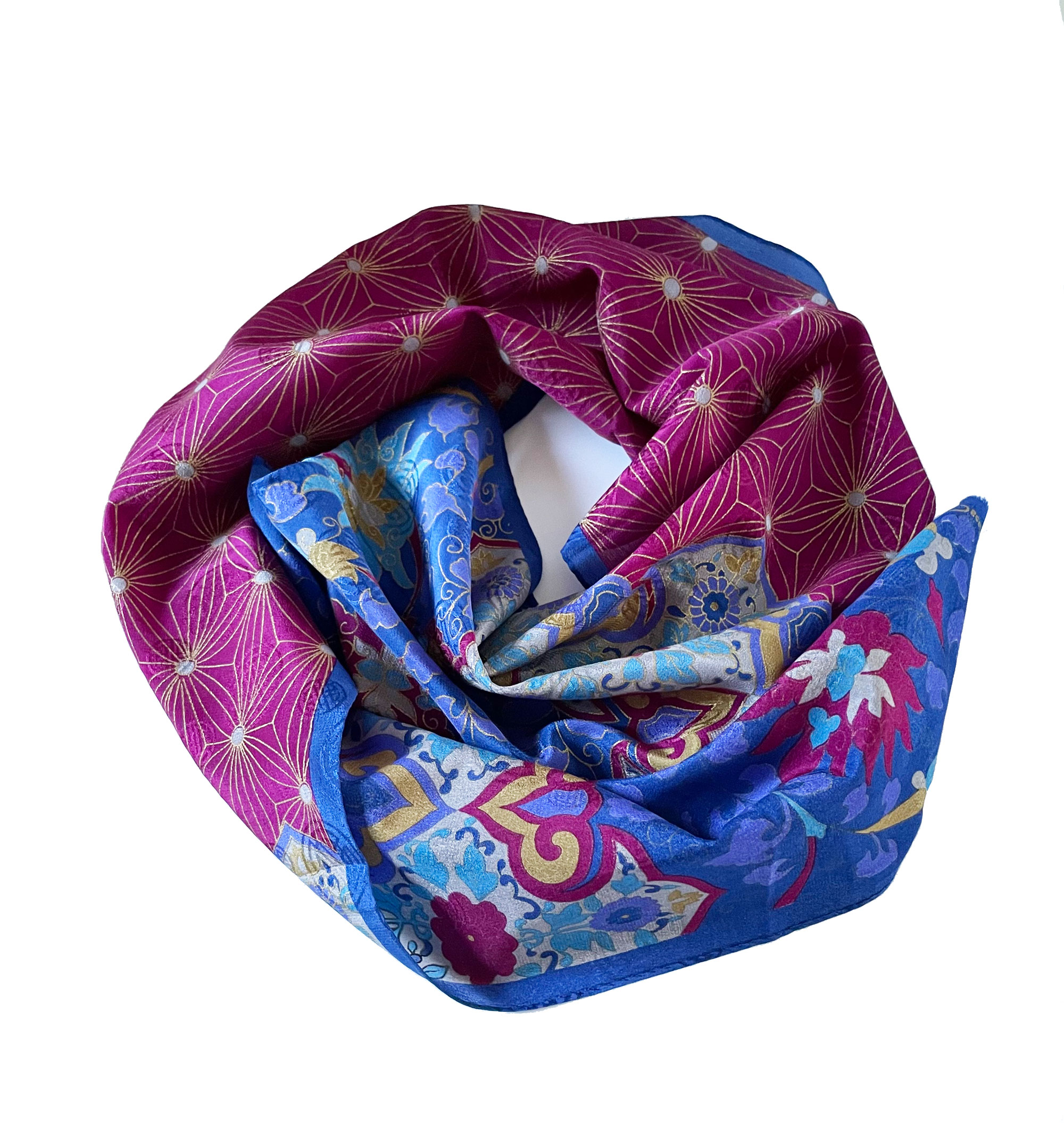 1980s Oscar de la Renta silk scarf