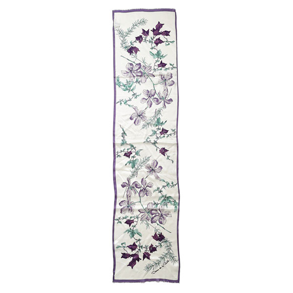 1980s Oscar de la Renta silk scarf