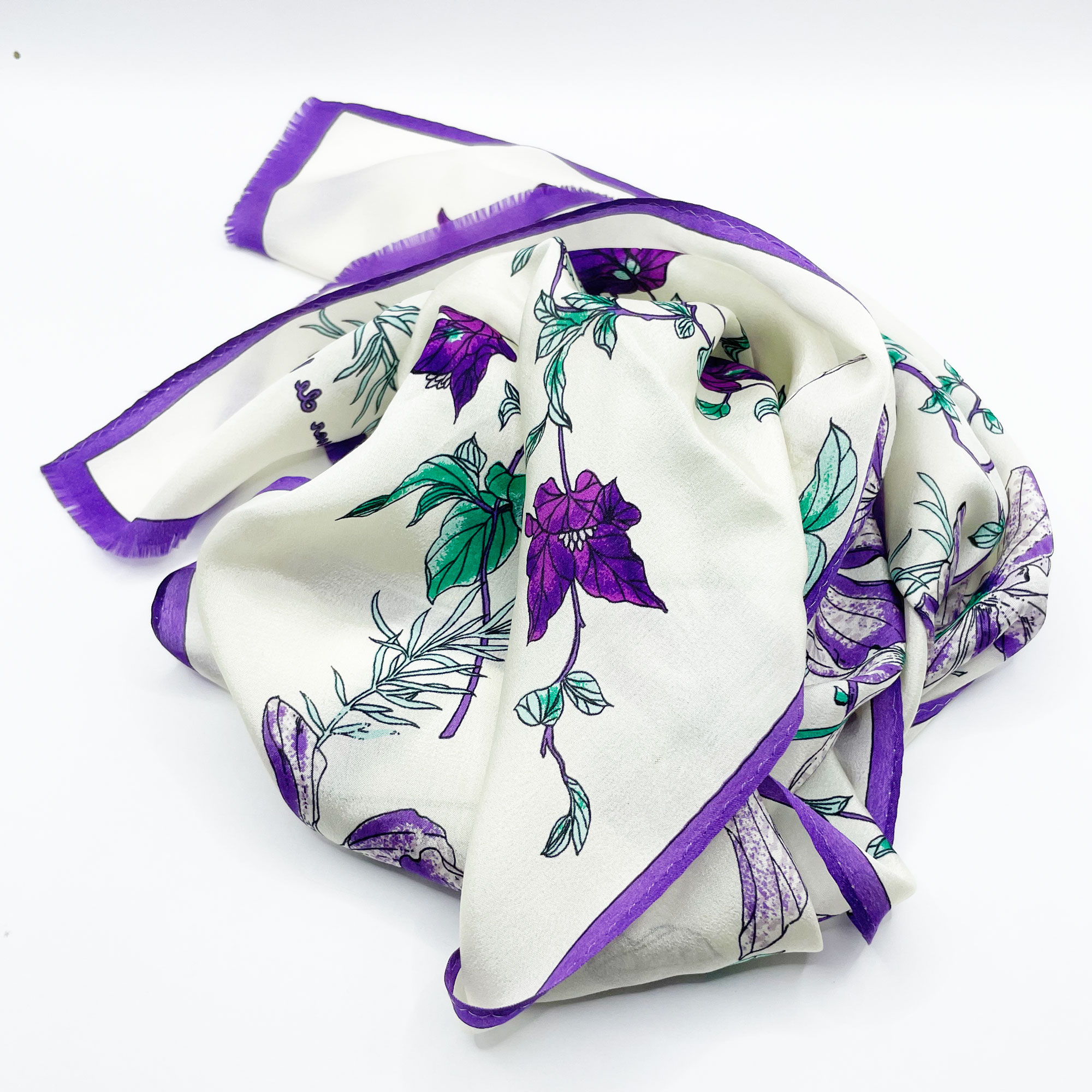 1980s Oscar de la Renta silk scarf