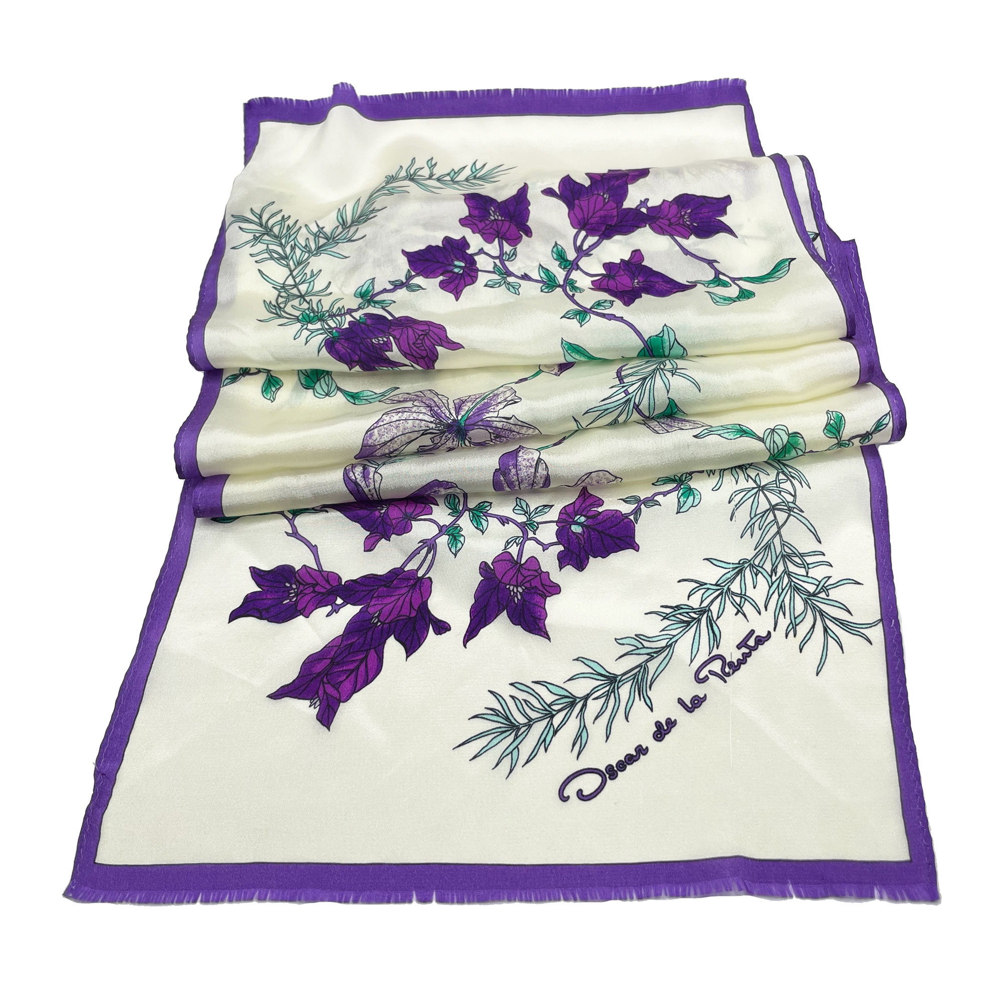 vintage Oscar de la Renta designer scarf