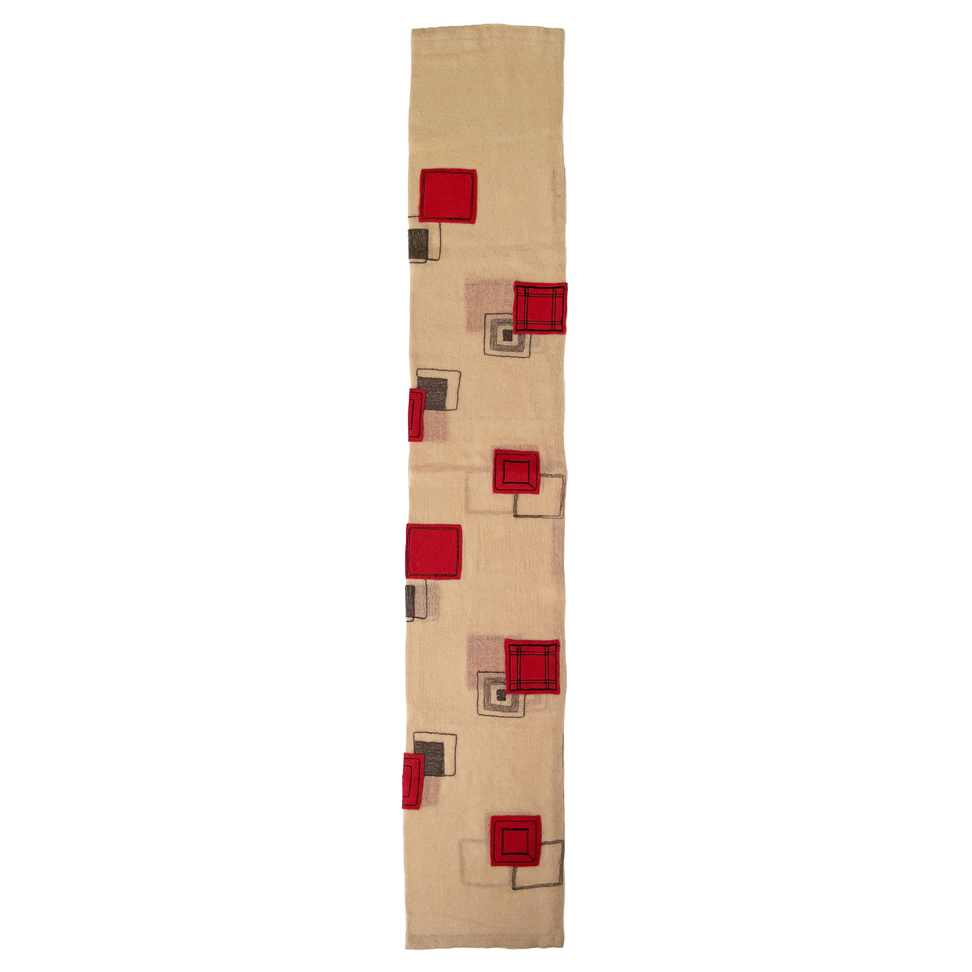 Modernist crepe scarf