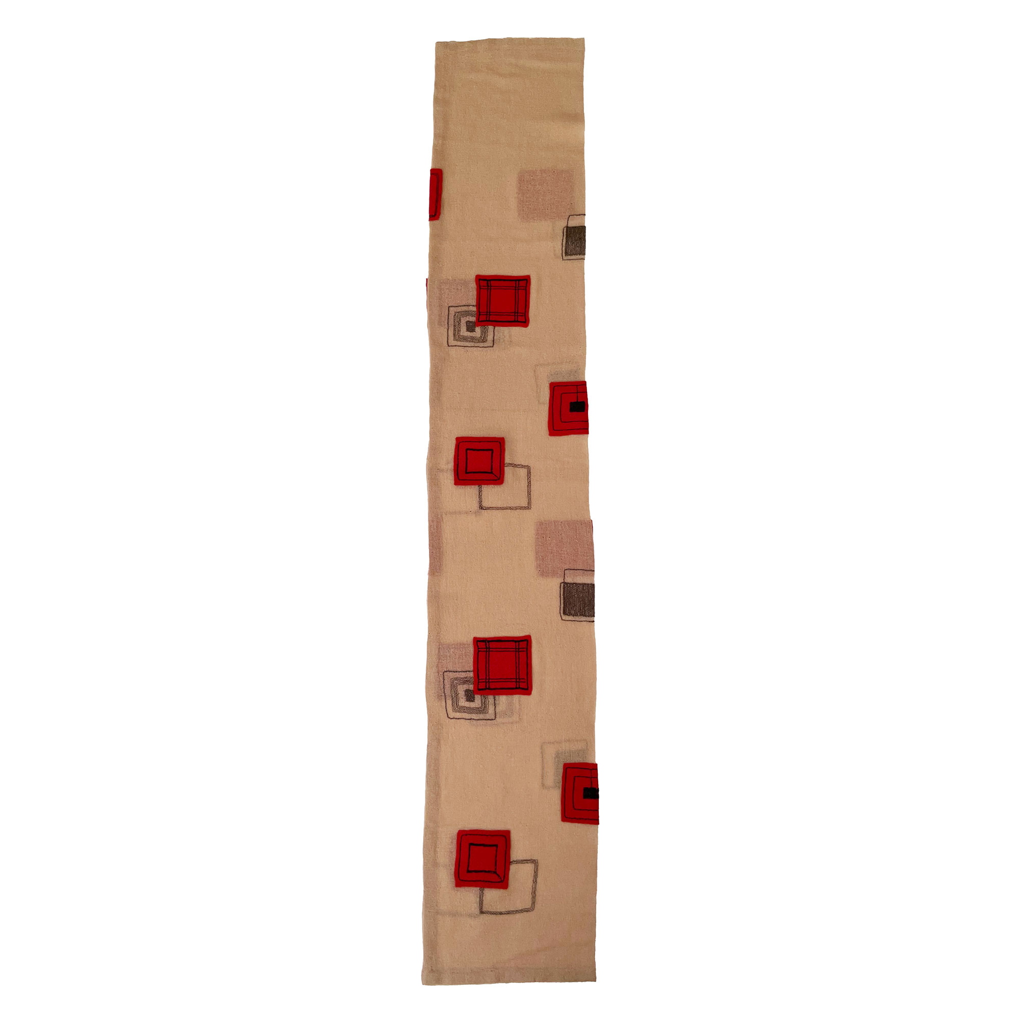Modernist crepe scarf