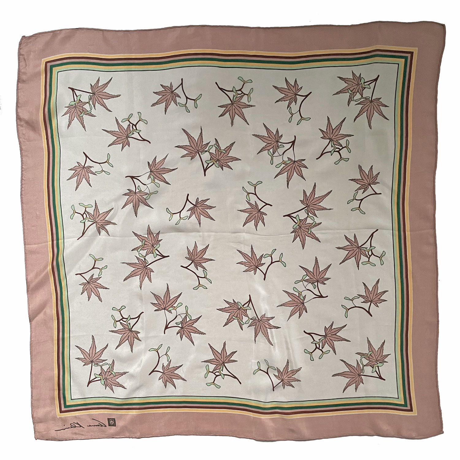 1980s Anne Klein silk scarf